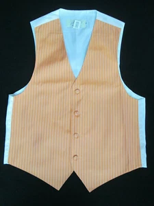 Vest Orange Peach XS small medium Large xl 2x 3x 4x 5x  Prom dress Wedding NEW 1 - Picture 1 of 4