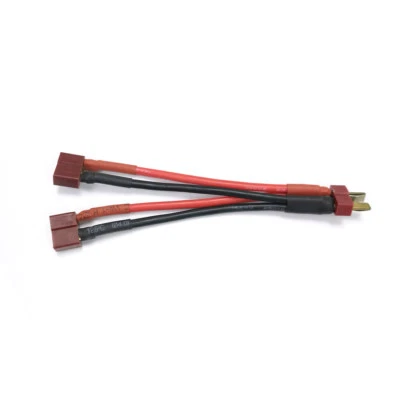 1 T plug Male to 2 T plug Female 14 AWG 100MM wire cable model battery adapter - Image 1 of 4