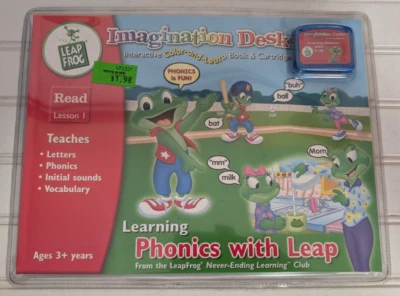 Leap Frog Imagination Desk "Learning Phonics with LEAP" Read Lesson 1 Ages 3+ - Image 1 of 2