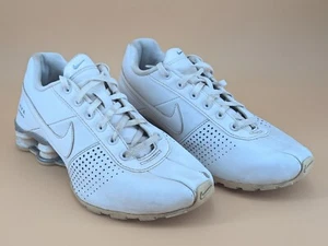 Nike Shox 318130-111 Big Kids 5Y 5 Youth White Sneakers 2010-2011 - Picture 1 of 10