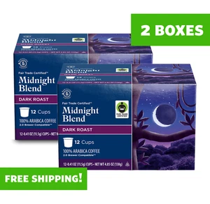 2 PACK Barissimo Fair Trade Midnight Blend Arabica Coffee Pods, ALDI, 24 Count - Picture 1 of 2