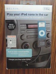 BELKIN TRANSMITTER TUNEBASE FM PLAY AND CHARGE IPOD CLEARSCAN TECHNOLOGY BLK - Picture 1 of 3