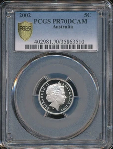 Australia 2002 Five Cents 5c (Echidna) - PCGS PR70DCAM - Picture 1 of 3