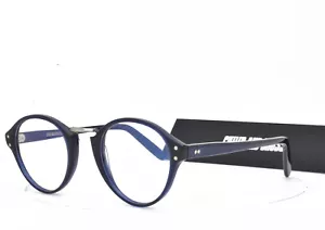 Cutler and Gross Eyeglasses Shiny Navy Blue Round Panto 1243 C 47-25-145 - Picture 1 of 5