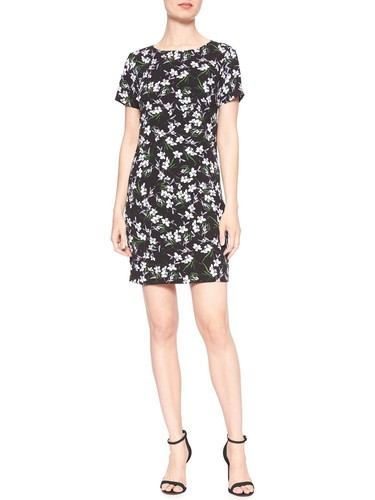 PALM ANGELS Mini abito donna Banana Republic nero bianco stampa floreale shift taglia M