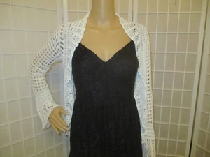 Arden B. vintage crocheted shrug sweater - Picture 1 of 18