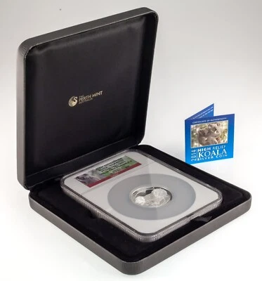 2014-P Australia S$8 Silver 5 Oz. Koala PF70 Ultra Cameo Box CoA First 1500 - Image 1 of 4