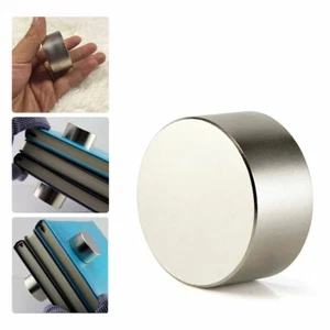 Rund N52 Groß Neodym Seltene Erden Magnet Groß Super Stark Riesig 40mm*20mm - Bild 1 von 11