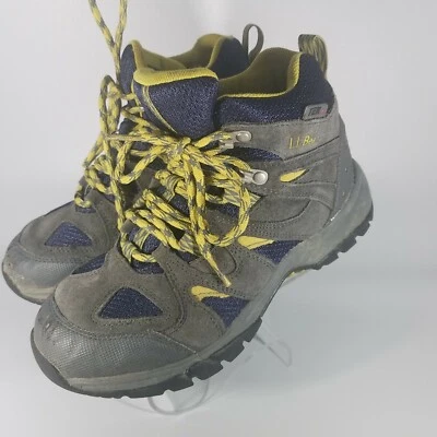 Botín LL Bean Boys 6 Senderismo TEK Impermeable Exterior Gris Rasguños en los dedos de los pies Foto 1 de 4
