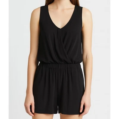 Mameluco Zara Basic Negro XS Bolsillos Poliéster Sin Mangas Foto 1 de 4