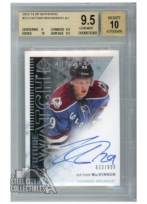 Nathan MacKinnon 2013 SP Authentic Future Watch Rookie Auto 623/999 BGS 9.5/10 - Image 1 of 2