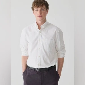J. Crew Men's Slim Broken-In Organic Cotton Oxford Shirt, Size Small - Picture 1 of 10