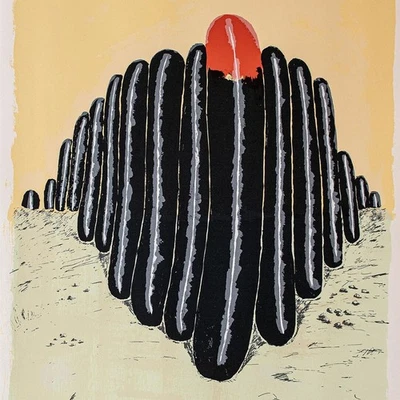 Jörg Immendorff Wir kommen Zeitgenössische Kunst signiert Siebdruck 2001 6/100 - Bild 1 von 3