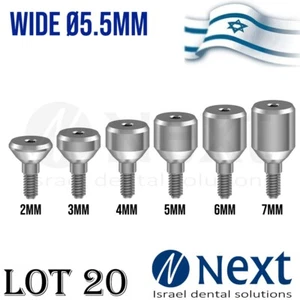 Lot x 20 Dental Healing Cap Abutment wide 5.5 mm - Picture 1 of 13