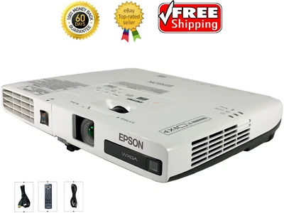 Epson 1776W 3LCD Projector 3000 ANSI Home Theater Wireless HD HDMI w/Remote - Image 1 of 4