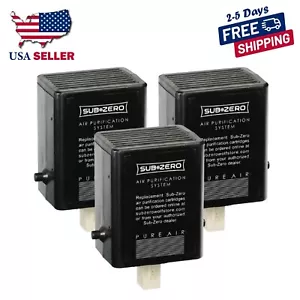 Paquete de 3 cartuchos de purificación de aire para refrigerador Sub-Zero 7007067 7042798 - Imagen 1 de 3