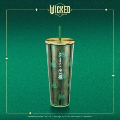 Starbucks Thailand Wicked Movie Cup / Tumbler / Keychain Collection Brand New - Image 1 of 4