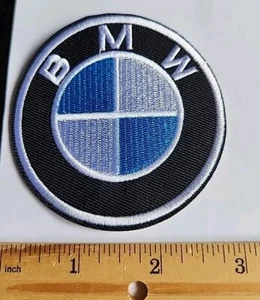 Luxury Car Brand BMW Embroidered Iron/Sew On Patch - Picture 1 of 1