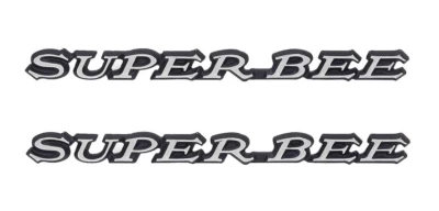 OER Diecast Front Fender Emblem Set For 1971 Dodge Charger Super Bee - Image 1 of 4
