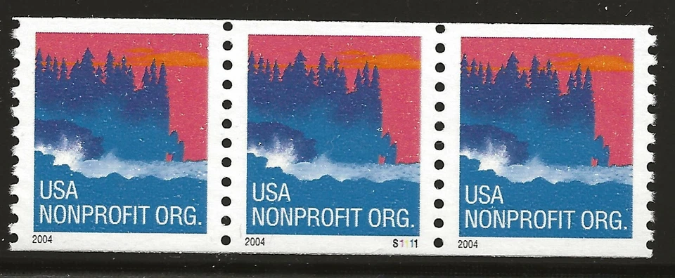 US Scott #3864, Plate #S1111 Coil of 3 2004 Sea Coast VF MNH - Image 1 of 1