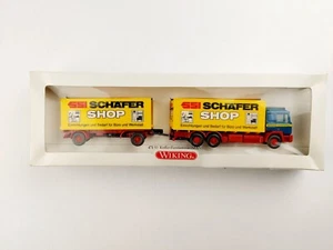 WIKING MINIATURMODELL 47150 - 1/87 H0 MAN LKW KOFFER FERN-LASTZUG "SCHÄFER SHOP" - Bild 1 von 4