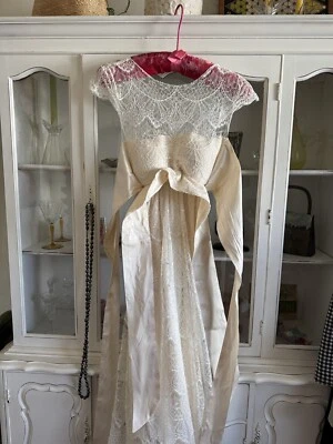 Anna Campbell Wedding Dress Gown Ivory Silk Isobelle Lace Australia Size 6 - 10 - Image 1 of 4