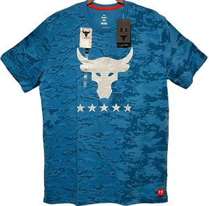 Camiseta Under Armour Project Rock Día de los Veteranos Camuflada Azul Teal L, XL, XXL y 3XL - Imagen 1 de 27