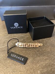Versace Greca Hair Pin, hair clip, new with box and store bag