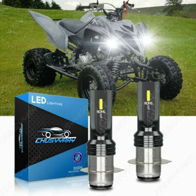 Para For Yamaha RAPTOR 700 700R 2006-17 H6 Xenon LED Hyper Faro Bombillas Luces - Image 1 of 4
