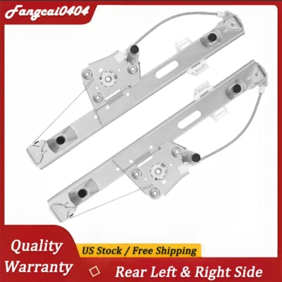 Pair Rear Left&Right Window Regulator w/O Motor for 07-08 BMW 328xi/328i xDrive Foto 1 de 4