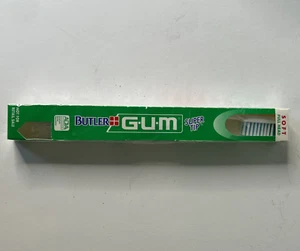 Vintage GUM Butler Soft Full Head Toothbrush 460 Super Tip Blue White USA Sealed - Picture 1 of 7
