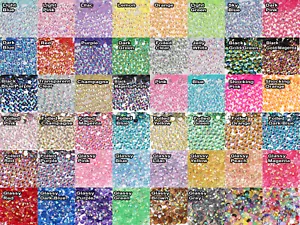 2 - 6mm Crystal Flat Back AB Iridescent Rhinestones Nail Art Festival Face Gems - Picture 1 of 51