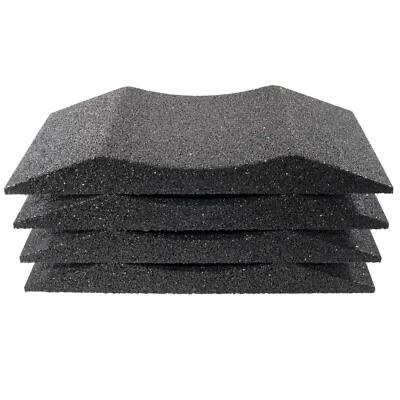 4 Reifenschuh Reifenschoner schwarz Gummigranulat 300mm breit Reifenwiege HASKYY - Bild 1 von 4