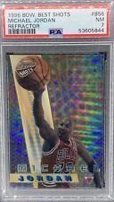 1996-97 Bowman’s Best 🏀Best Shots Refractor Michael Jordan PSA 7 Bulls 💎