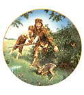 Davy Crockett Plate By Gene Boyer Crown Parian 1984 American Folk Heroes Series