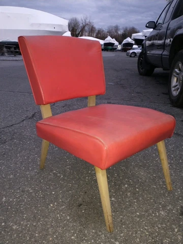 mid century modern red side chair Cover