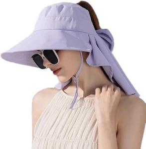 Sombrero para el sol para mujer UPF 50+ ala ancha sombrero de jardinería con solapa para el cuello - Imagen 1 de 24