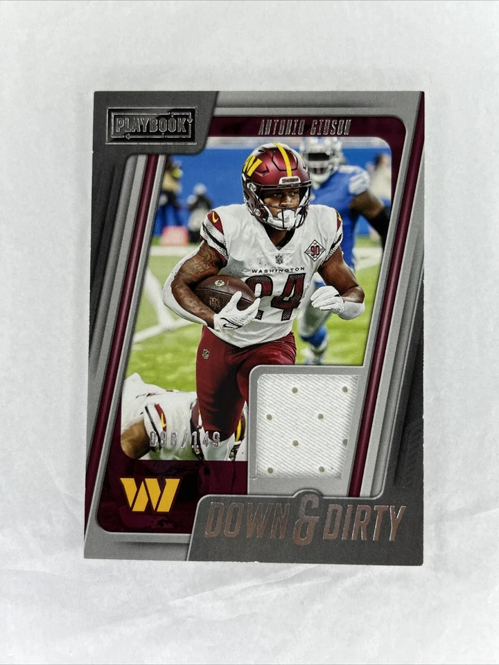 2022 Playbook Antonio Gibson Down and Dirty Game Worn Relic / 149 - Image 1 of 2