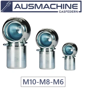 Kugelpfanne Kugelkopfaufnahme M6 M8 M10 Kugelkopf für Gasdruckdämpfer Gasfeder - Bild 1 von 16