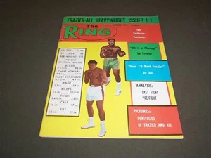 1974 FEBRUARY THE RING MAGAZINE - JOE FRAZIER AND CASSIUS CLAY - SP 5319 - Picture 1 of 2