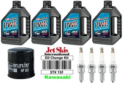 Kit de troca de óleo filtro de óleo NGK CR9EKB JT1500 para Kawasaki Jet Ski STX 15F STX-15F - Imagem 1 de 2