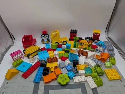 Lego Duplo Blocks Trains Vehicles Specialty Lot - Image 1 of 4