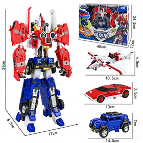 3 in1 Tobot V Galaxy Detective Transform Robot - King Titan Mecha Car Toy NO BOX