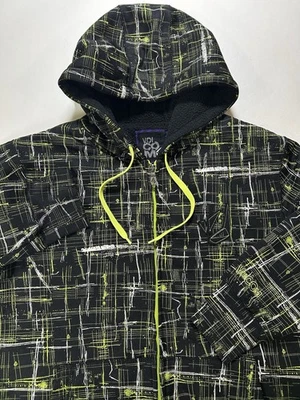 Vintage 00s Volcom Stone Fleeced Lined Zip Up Hooded Sweatshirt Large 23x29.25 - Image 1 of 4