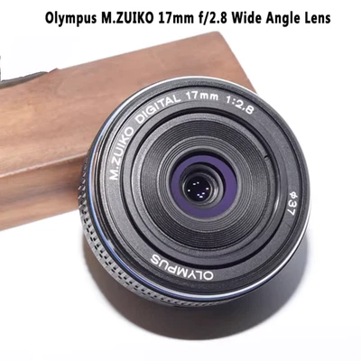 M.ZUIKO 17mm f/2.8 Wide Angle Pancake Lens for Olympus Panasonic Micro 4/3Camera - Image 1 of 4
