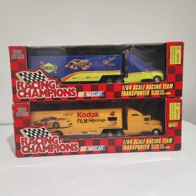 Lote de transportadores NASCAR '96 Racing Champions 1:64 Die Cast Martin y Fuller Foto 1 de 4