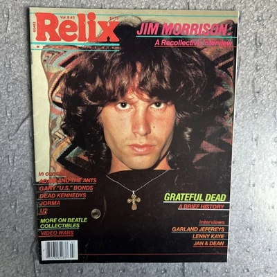 RARE Great Condition Relix Music Mag Vol 8 #3 June 1981, Jim Morrison and more - Image 1 of 3
