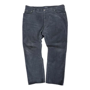 Polo Ralph Lauren Corduroy Pants Classic Fit Navy Blue Men’s 42x30 Stretch Chino - Picture 1 of 12