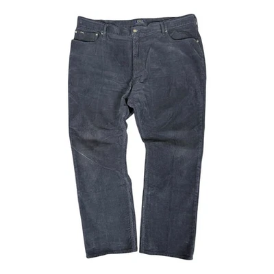 Pantalones de pana Polo Ralph Lauren calce clásico azul marino para hombre 42x30 chinos elásticos Foto 1 de 4