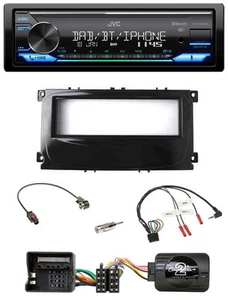JVC Bluetooth DAB USB Lenkrad Autoradio für Ford Mondeo 2007-2014 S-Max piano - Bild 1 von 11